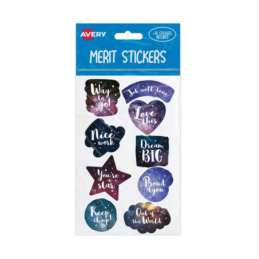 Avery Merit Stickers Cosmos 36 Pack 239423_1