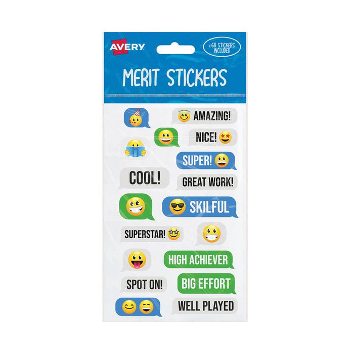 Avery Merit Stickers Emoji 68 Pack 239424_1