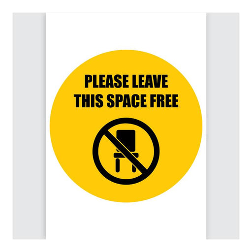 Avery Pre-Printed Self-Adhesive Sign Please Leave this Space Free Round 20cm 5 Sheets 238911_1