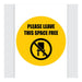 Avery Pre-Printed Self-Adhesive Sign Please Leave this Space Free Round 20cm 5 Sheets 238911_1