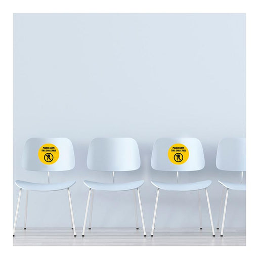 Avery Pre-Printed Self-Adhesive Sign Please Leave this Space Free Round 20cm 5 Sheets 238911_2