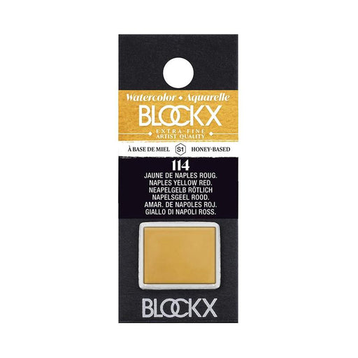 BLOCKX Watercolour Half Pan S1 114 Naples Yellow Reddish C41114BXC_1