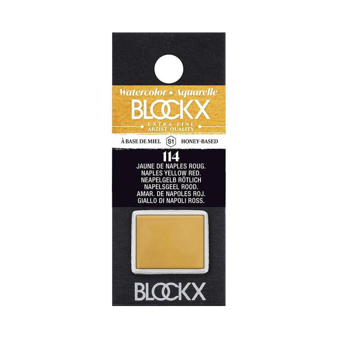BLOCKX Watercolour Half Pan S1 114 Naples Yellow Reddish C41114BXC_1
