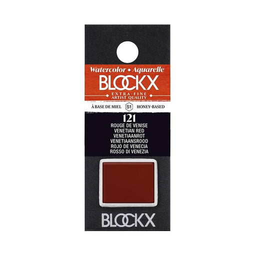 BLOCKX Watercolour Half Pan S1 121 Venetian Red C41121BXC_1