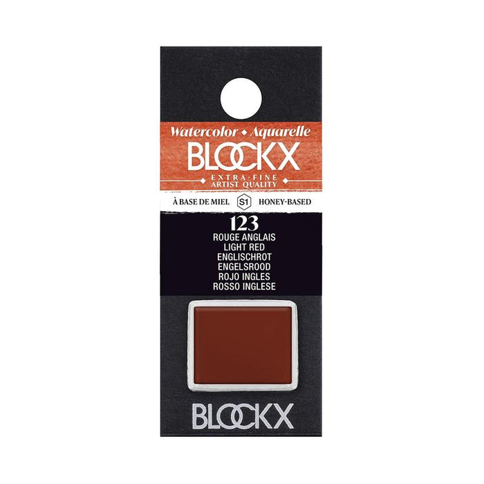 BLOCKX Watercolour Half Pan S1 123 Light Red C41123BXC_1