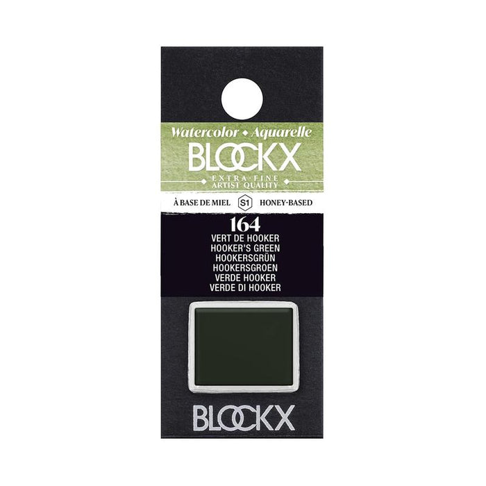 BLOCKX Watercolour Half Pan S1 164 Hookers Green C41164BXC_1