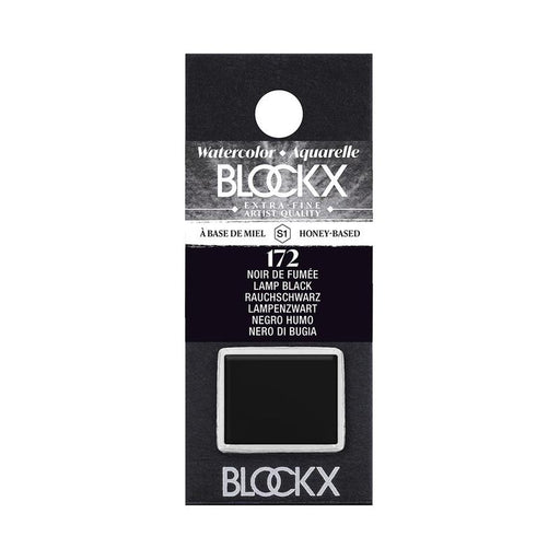 BLOCKX Watercolour Half Pan S1 172 Lamp Black C41172BXC_1