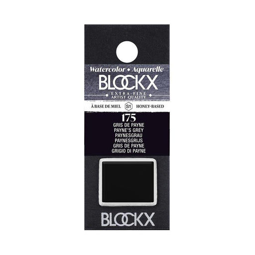 BLOCKX Watercolour Half Pan S1 175 Paynes Grey C41175BXC_1