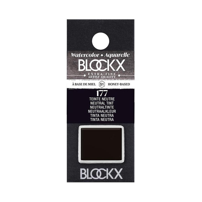 BLOCKX Watercolour Half Pan S1 177 Neutral Tint C41177BXC_1