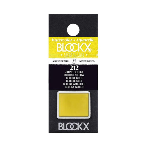 BLOCKX Watercolour Half Pan S2 212 Blockx Yellow C41212BXC_1