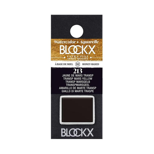 BLOCKX Watercolour Half Pan S2 213 Transparent Mars Yellow C41213BXC_1