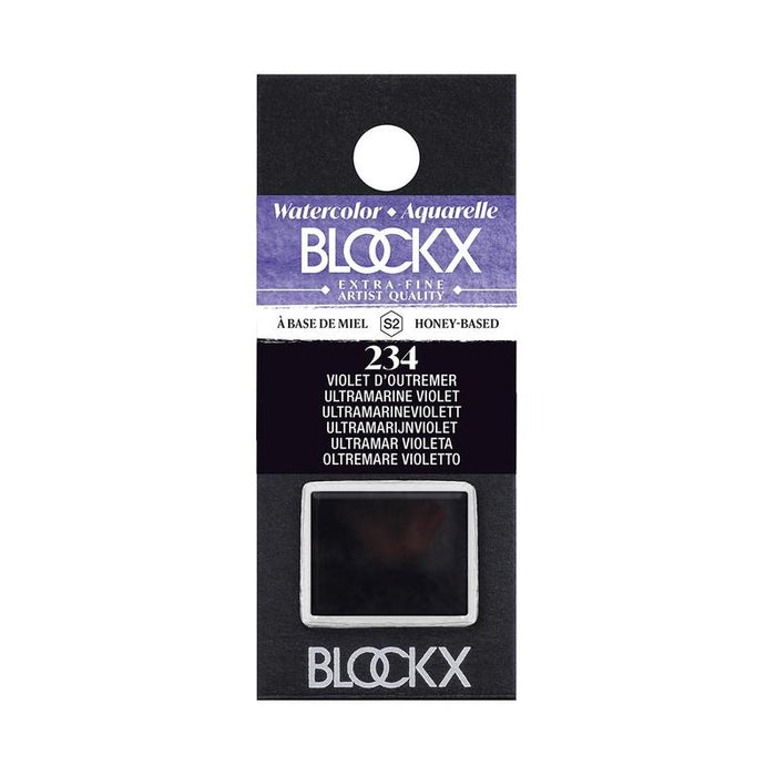 BLOCKX Watercolour Half Pan S2 234 Ultramarine Violet C41234BXC_1