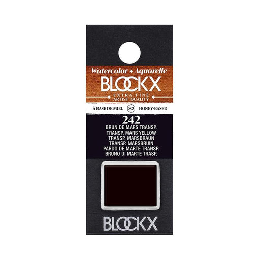 BLOCKX Watercolour Half Pan S2 242 Transparent Mars Brown C41242BXC_1