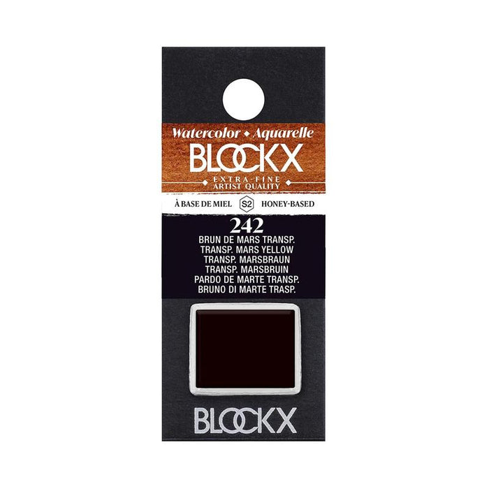 BLOCKX Watercolour Half Pan S2 242 Transparent Mars Brown C41242BXC_1