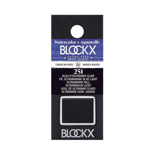 BLOCKX Watercolour Half Pan S2 251 Ultramarine Light Blue C41251BXC_1