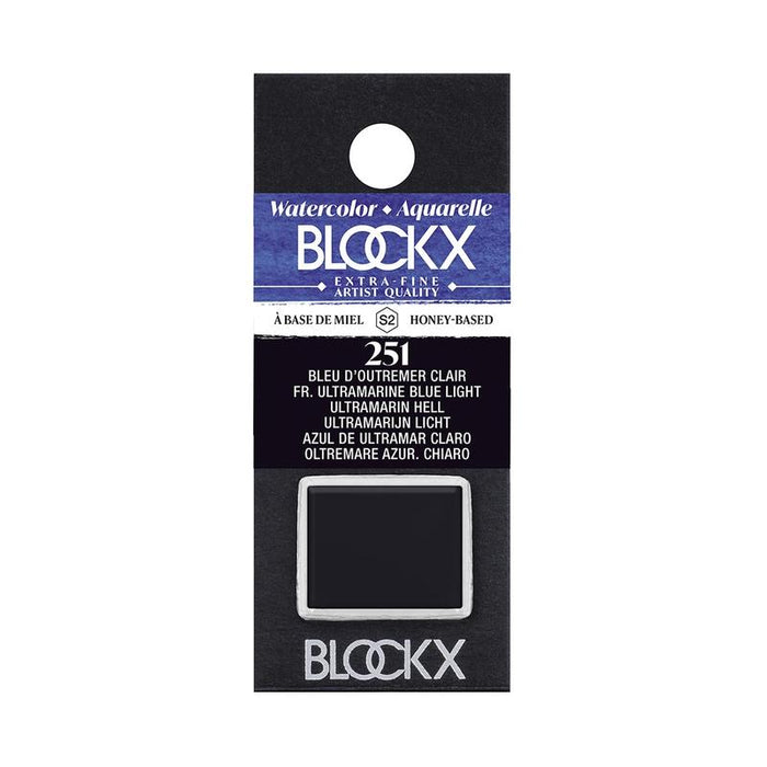 BLOCKX Watercolour Half Pan S2 251 Ultramarine Light Blue C41251BXC_1