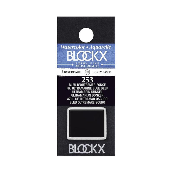 BLOCKX Watercolour Half Pan S2 253 Ultramarine Deep Blue C41253BXC_1