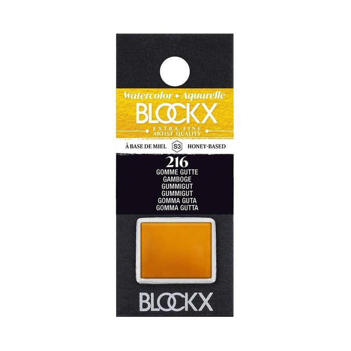BLOCKX Watercolour Half Pan S3 216 Gamboge C41216BXC_1