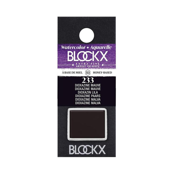 BLOCKX Watercolour Half Pan S3 233 Dioxazine Mauve C41233BXC_1