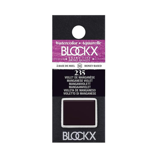 BLOCKX Watercolour Half Pan S3 235 Manganese Violet C41235BXC_1