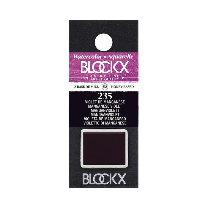 BLOCKX Watercolour Half Pan S3 235 Manganese Violet C41235BXC_1