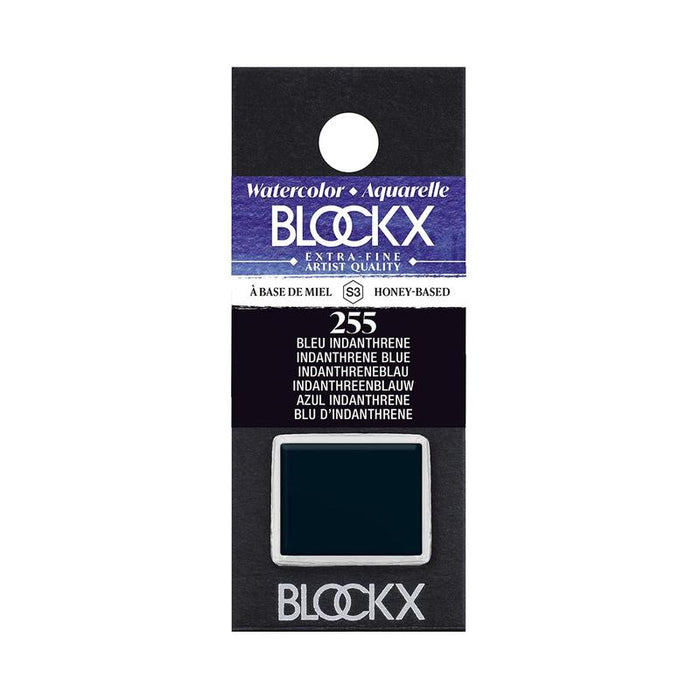 BLOCKX Watercolour Half Pan S3 255 Indanthrene Blue C41255BXC_1
