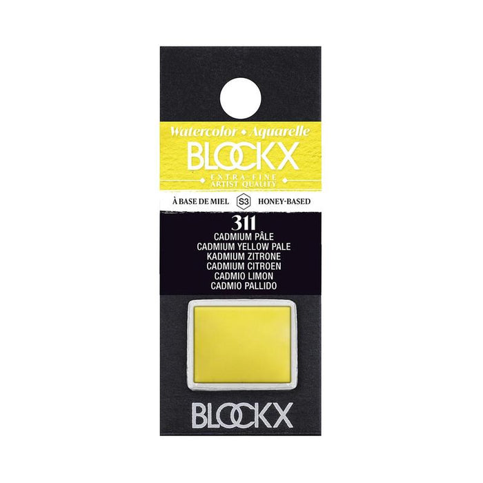 BLOCKX Watercolour Half Pan S3 311 Pale Cadmium Yellow C41311BXC_1