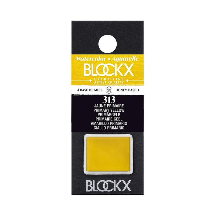 BLOCKX Watercolour Half Pan S3 313 Primary Yellow C41313BXC_1
