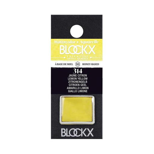 BLOCKX Watercolour Half Pan S3 314 Lemon Yellow C41314BXC_1
