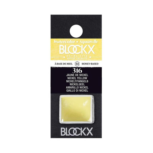 BLOCKX Watercolour Half Pan S3 316 Nickel Yellow C41316BXC_1