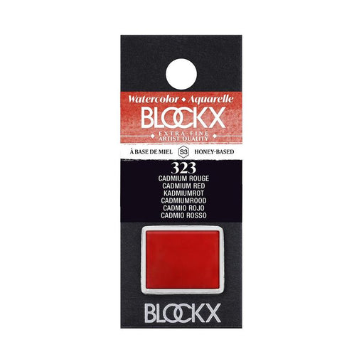 BLOCKX Watercolour Half Pan S3 323 Cadmium Red C41323BXC_1