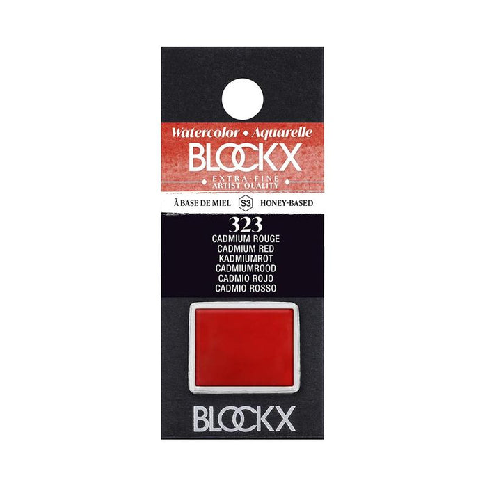 BLOCKX Watercolour Half Pan S3 323 Cadmium Red C41323BXC_1