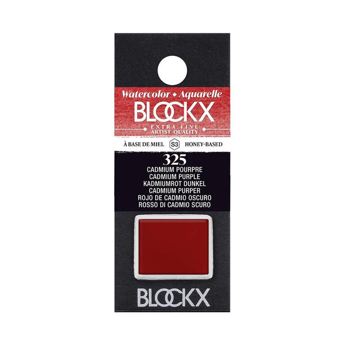 BLOCKX Watercolour Half Pan S3 325 Cadmium Purple C41325BXC_1
