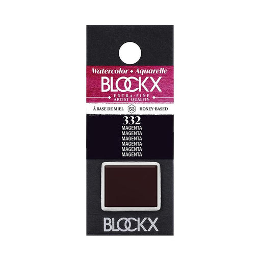 BLOCKX Watercolour Half Pan S3 332 Magenta C41332BXC_1