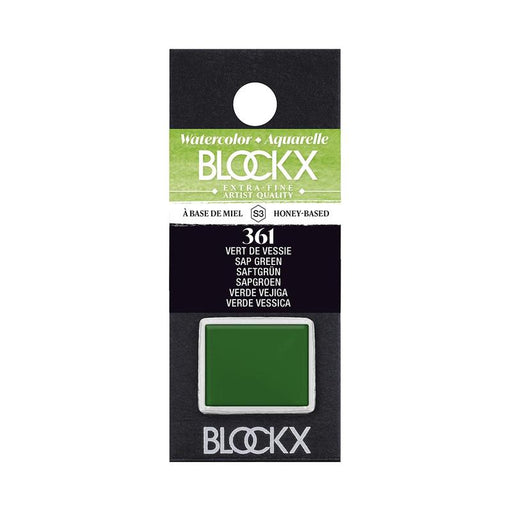 BLOCKX Watercolour Half Pan S3 361 Sap Green C41361BXC_1