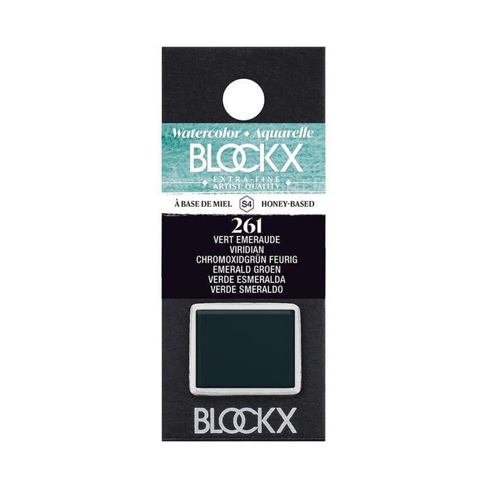 BLOCKX Watercolour Half Pan S4 261 Viridian C41261BXC_1
