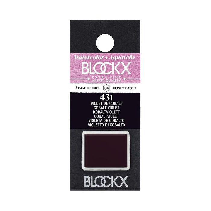 BLOCKX Watercolour Half Pan S4 431 Cobalt Violet C41431BXC_1