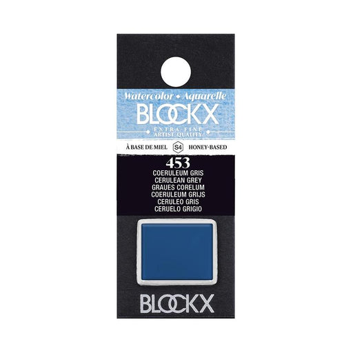 BLOCKX Watercolour Half Pan S4 453 Cerulean Grey C41453BXC_1
