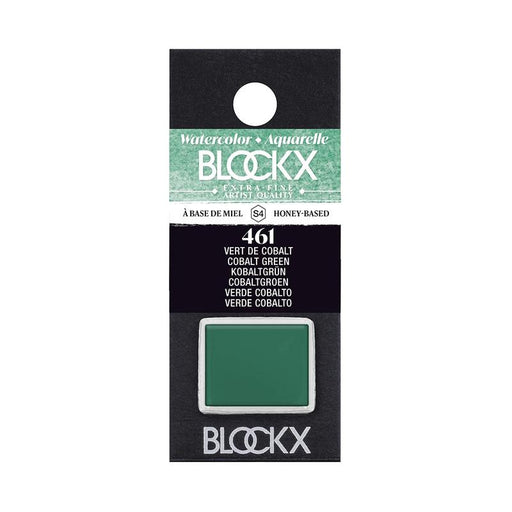 BLOCKX Watercolour Half Pan S4 461 Cobalt Green C41461BXC_1