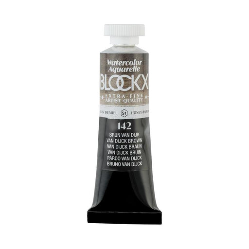 BLOCKX Watercolour Tube 15ml S1 142 Van Dijk Brown C44142BXC_1