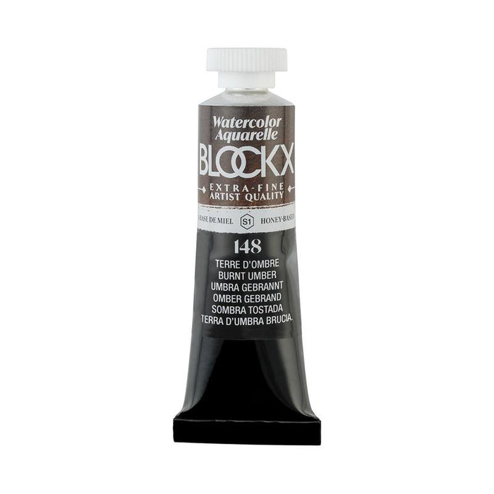 BLOCKX Watercolour Tube 15ml S1 148 Burnt Umber C44148BXC_1