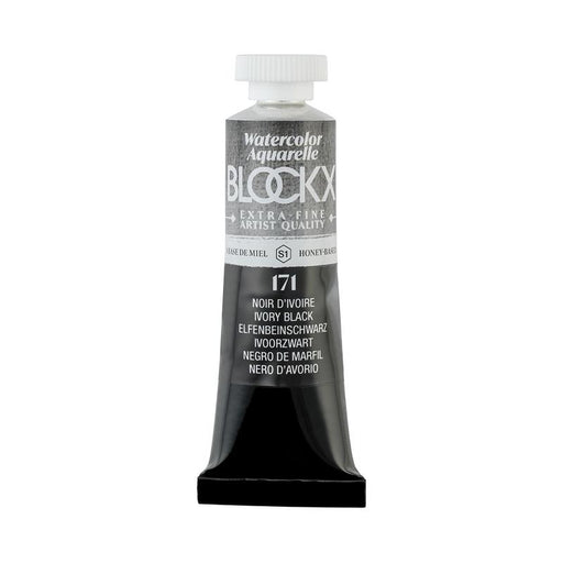 BLOCKX Watercolour Tube 15ml S1 171 Ivory Black C44171BXC_1