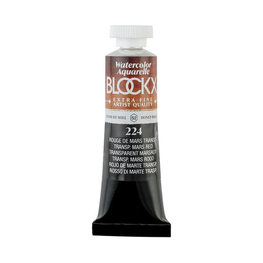 BLOCKX Watercolour Tube 15ml S2 224 Transparent Mars Red C44224BXC_1