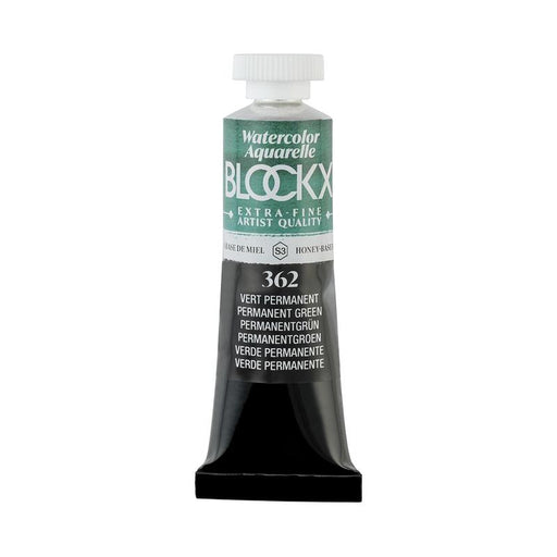 BLOCKX Watercolour Tube 15ml S3 362 Permanent Green C44362BXC_1