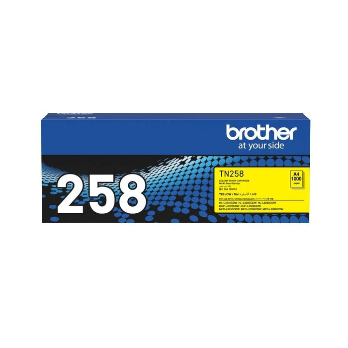 Brother TN258 Yellow Toner Cart