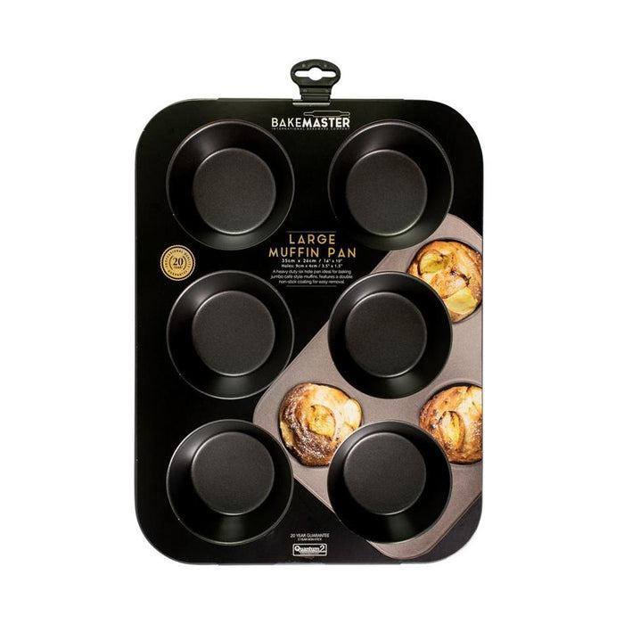Bakemaster 6 Cup Lrg Muffin Pan 35X26CM_3