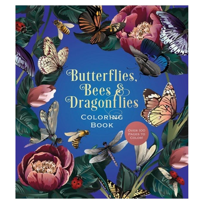 Butterflies, Bees & Dragiflies Colouring Book_1