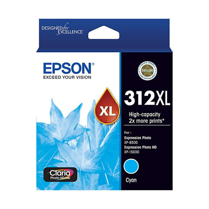 Epson 312 High Yield Cyan Ink Cartridge C13T183292