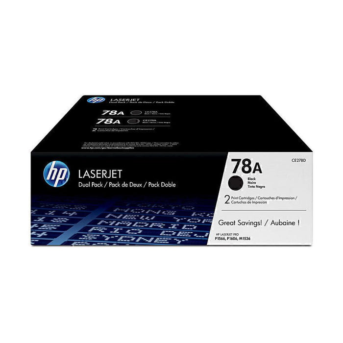 HP 78A Black Ton Dual Pk CE278AD