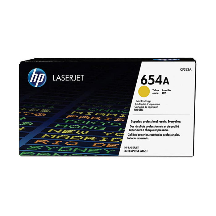 HP LasJet 654A YellowCartridge CF332A